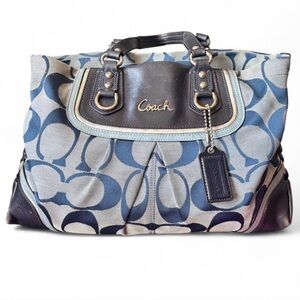 Coach Signature Ashley Satchel in Blue